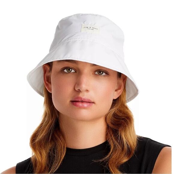 RAG & BONE NWT  Addison White Bucket Hat - Size S/M - Picture 1 of 6